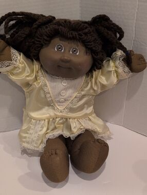 Vintage 1978-1982 Cabbage Patch Kids African Américan Girl Brown Eyes
